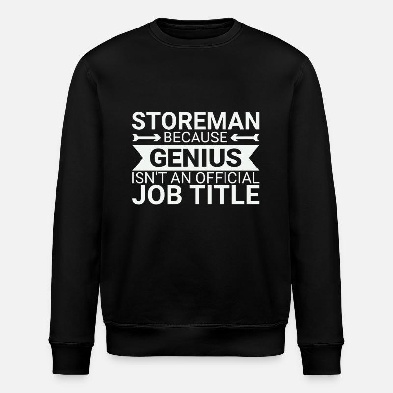 Storeman Genius - Stanley/Stella Unisex Bio-Sweatshirt ROLLER - Schwarz