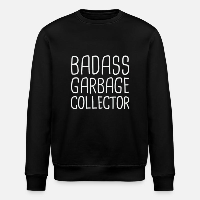 Ramasseur d’ordures Badass - Sweat bio ROLLER Stanley/Stella Unisexe - noir