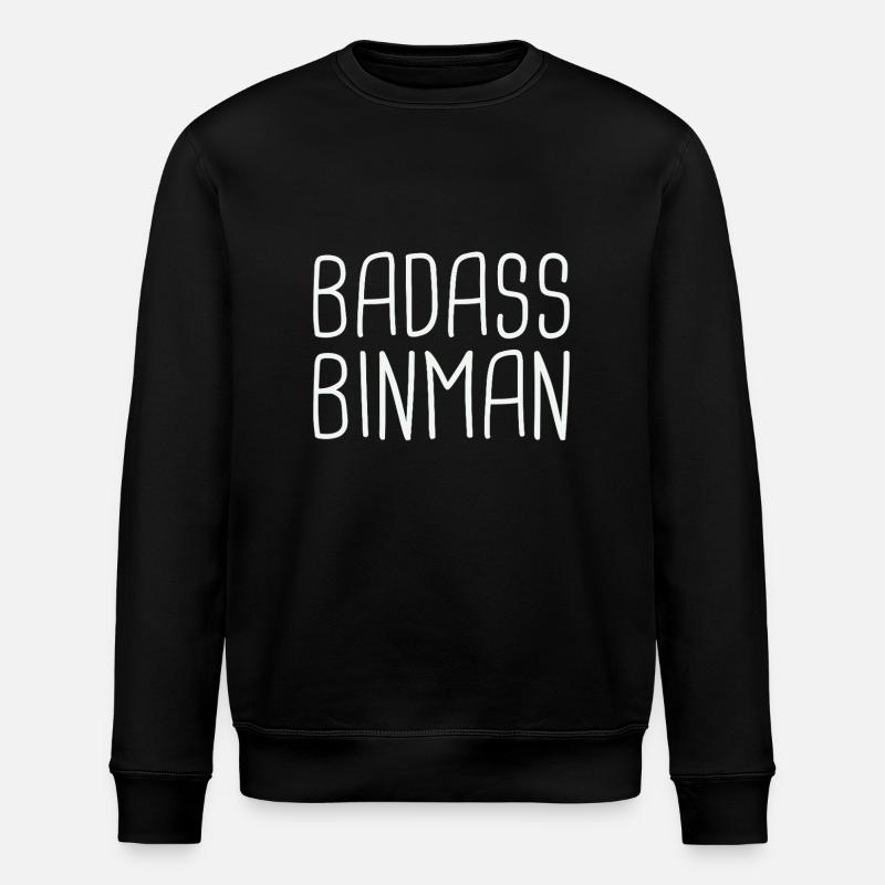 Binman Badass - Stanley/Stella Unisex Bio-Sweatshirt ROLLER - Schwarz