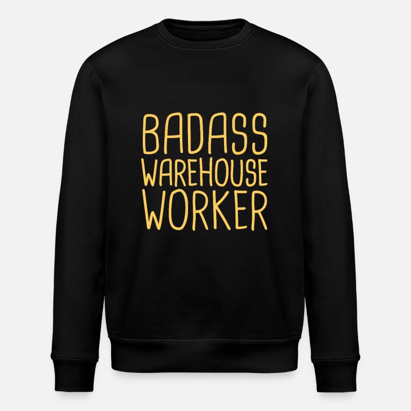 Employé d’entrepôt Badass - Sweat bio ROLLER Stanley/Stella Unisexe - noir