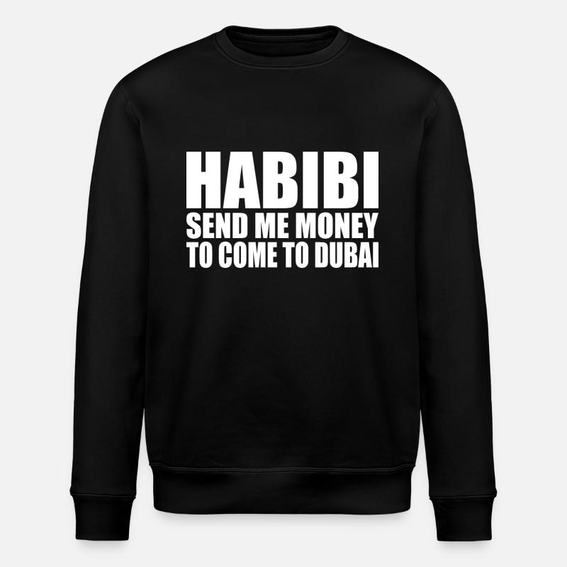 habibi come to dubai - Stanley/Stella ROLLER Unisex Organic Sweatshirt - black