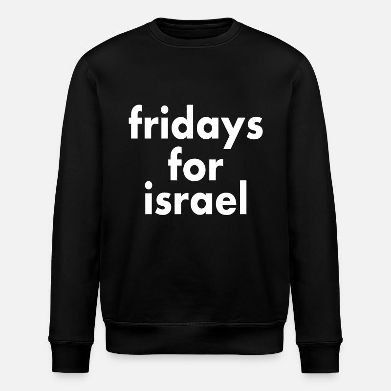 Fridays for israel - Stanley/Stella ROLLER Unisex Organic Sweatshirt - black