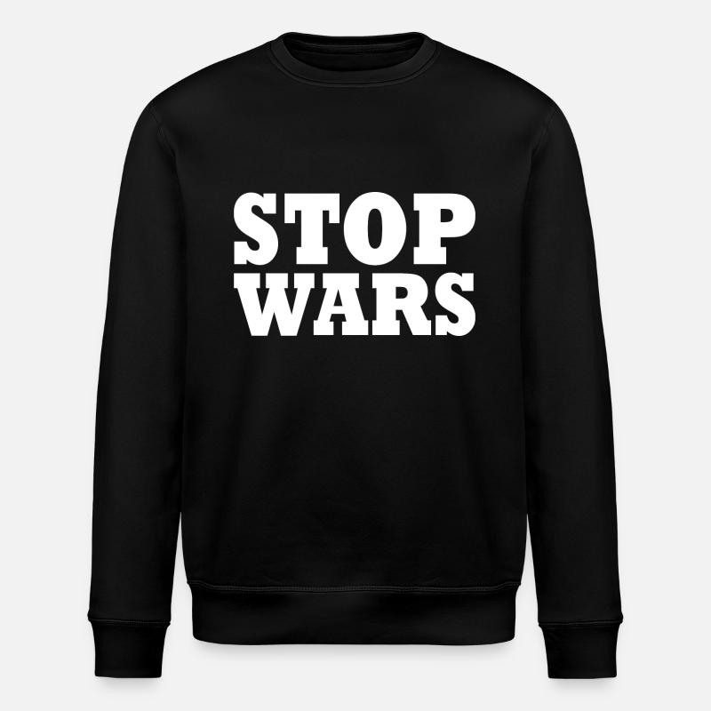 Stop wars - Stanley/Stella ROLLER Unisex Organic Sweatshirt - black