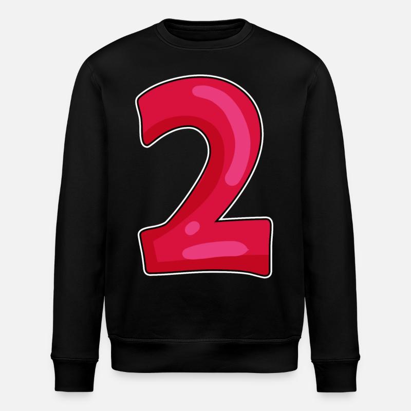 two - Stanley/Stella ROLLER Unisex Organic Sweatshirt - black