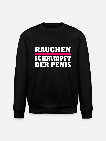 rauchen schrumpft der penis - Stanley/Stella Unisex Bio-Sweatshirt ROLLER - Schwarz