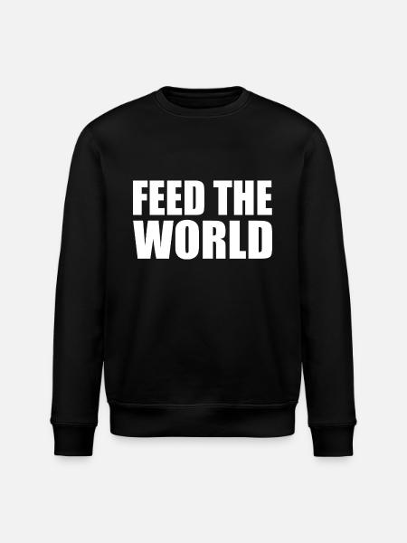 Feed the world - Stanley/Stella ROLLER Unisex Organic Sweatshirt - black