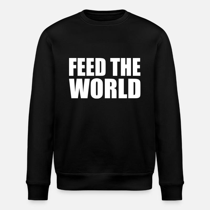 Feed the world - Sweat bio ROLLER Stanley/Stella Unisexe - noir