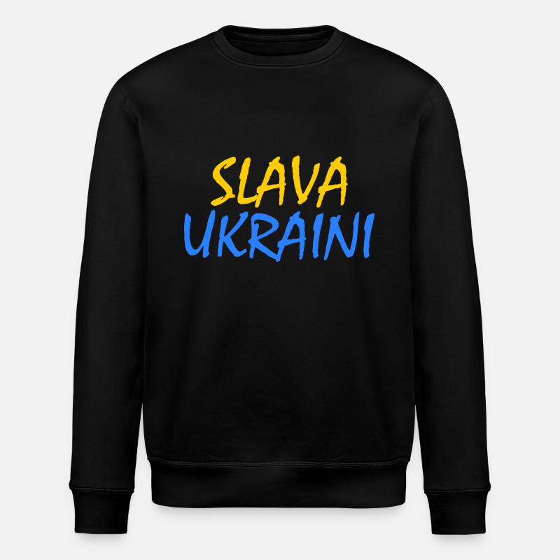 Slava ukraini - Stanley/Stella Unisex Bio-Sweatshirt ROLLER - Schwarz