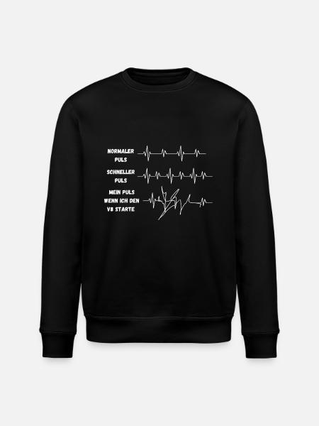 Autoliebhaber Puls - Stanley/Stella Unisex Bio-Sweatshirt ROLLER - Schwarz