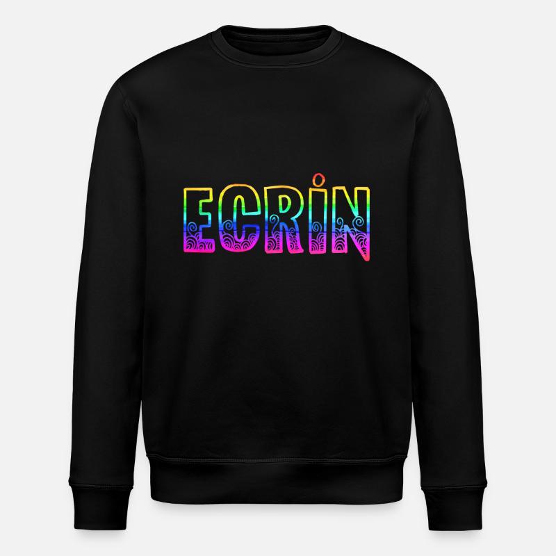 ecrin rs regenbogen - Stanley/Stella Unisex Bio-Sweatshirt ROLLER - Schwarz