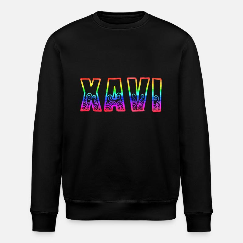xavi rs regenbogen - Stanley/Stella Unisex Bio-Sweatshirt ROLLER - Schwarz