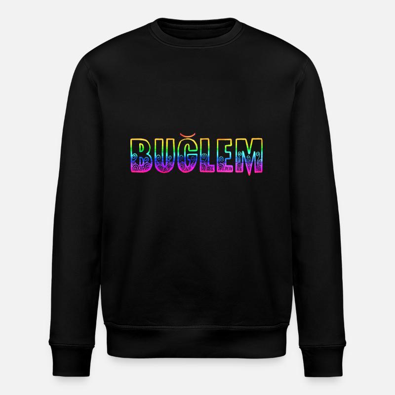 Buğlem RS Rainbow - Stanley/Stella ROLLER Unisex Organic Sweatshirt - black