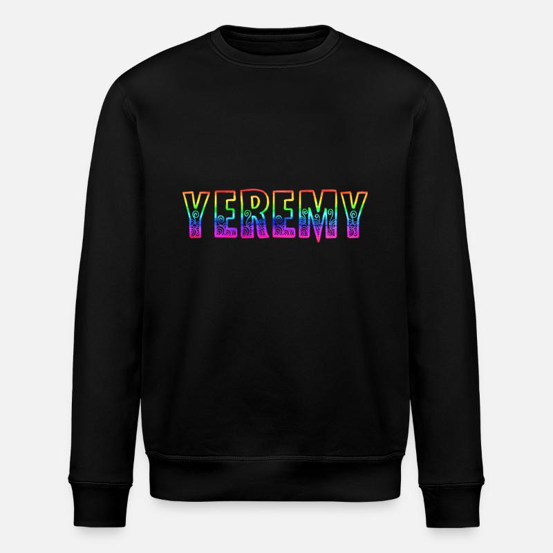 Yeremy RS Rainbow - Stanley/Stella ROLLER Unisex Organic Sweatshirt - black