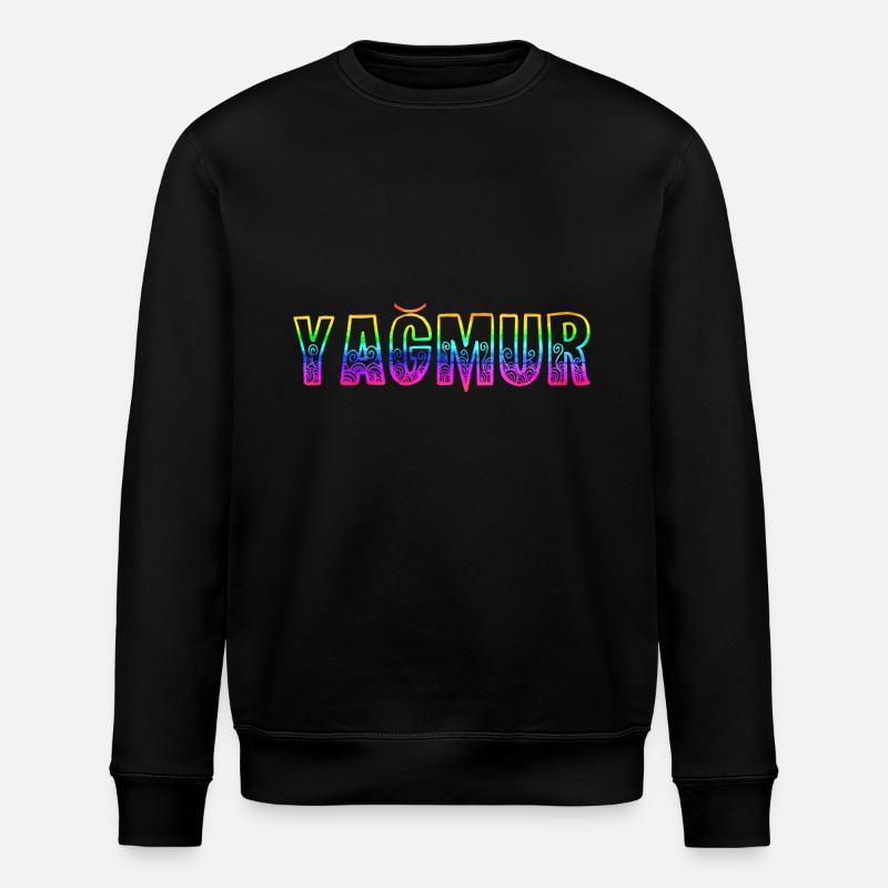 yağmur rs regenbogen - Stanley/Stella Unisex Bio-Sweatshirt ROLLER - Schwarz
