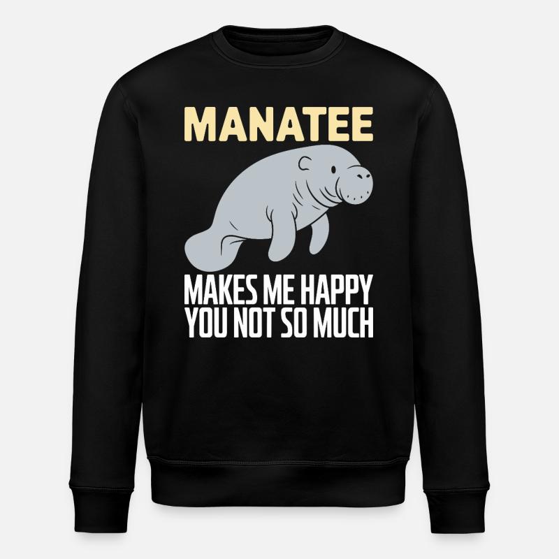 Manatee - Stanley/Stella ROLLER Unisex Organic Sweatshirt - black