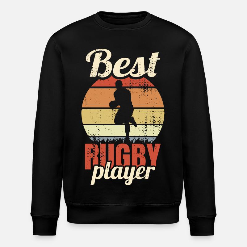 Best Rugby Player - Stanley/Stella ROLLER Unisex Organic Sweatshirt - black