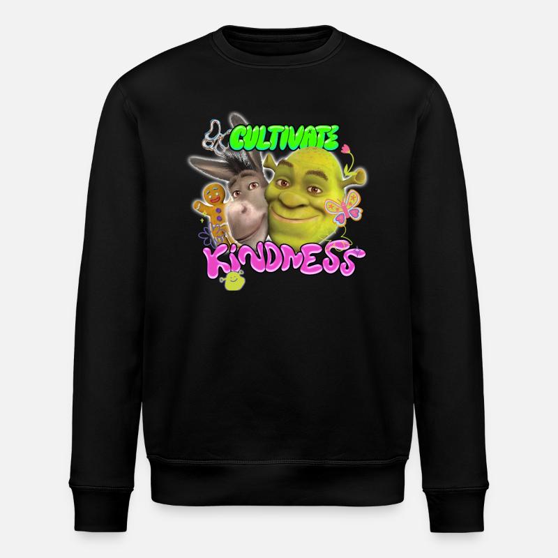 Shrek Design Cultivate Kindness - Stanley/Stella Unisex Bio-Sweatshirt ROLLER - Schwarz
