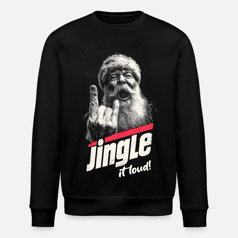 Jingle It Loud - Stanley/Stella ROLLER Unisex Organic Sweatshirt - black