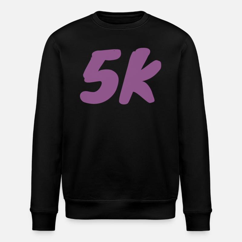 5K_langsame Läufer - Stanley/Stella Unisex Bio-Sweatshirt ROLLER - Schwarz