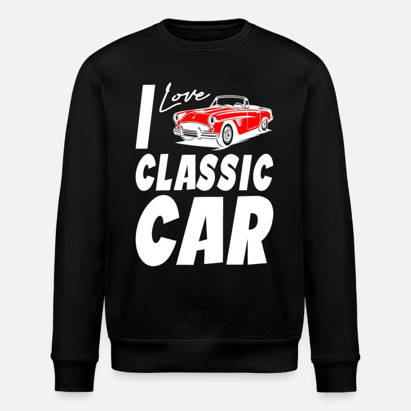 J’aime les voitures classiques - Sweat bio ROLLER Stanley/Stella Unisexe - noir