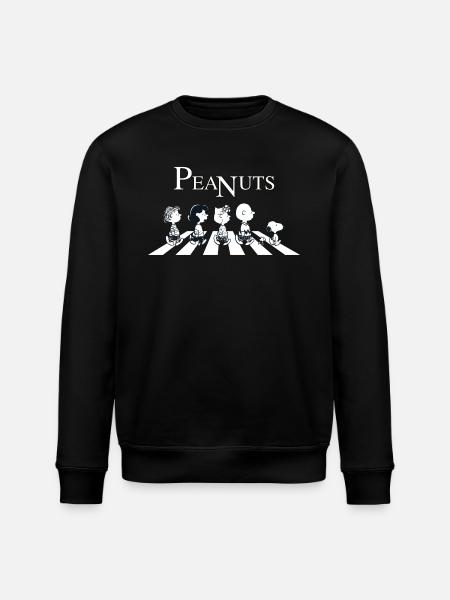 Peanuts The Peanuts Abbey Road - Stanley/Stella ROLLER Unisex Organic Sweatshirt - black