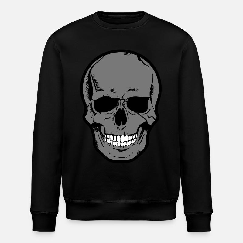 Totenkopf - Stanley/Stella Unisex Bio-Sweatshirt ROLLER - Schwarz