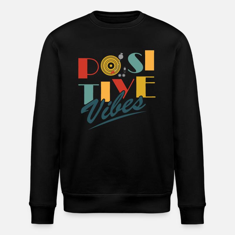 Ondes positives - Sweat bio ROLLER Stanley/Stella Unisexe - noir