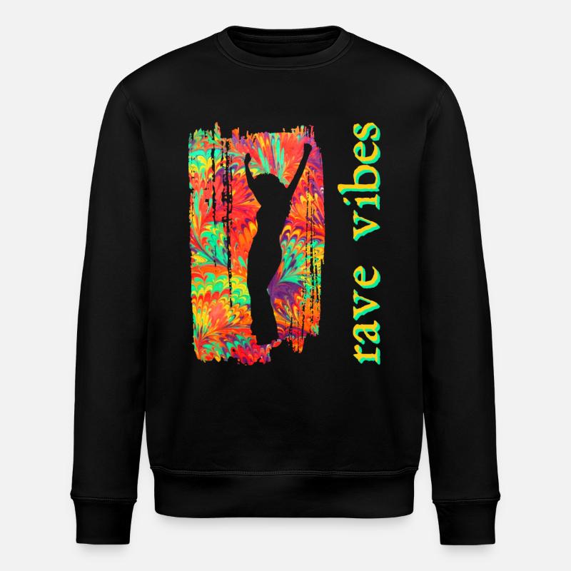 rave e 249 - Stanley/Stella ROLLER Unisex Organic Sweatshirt - black