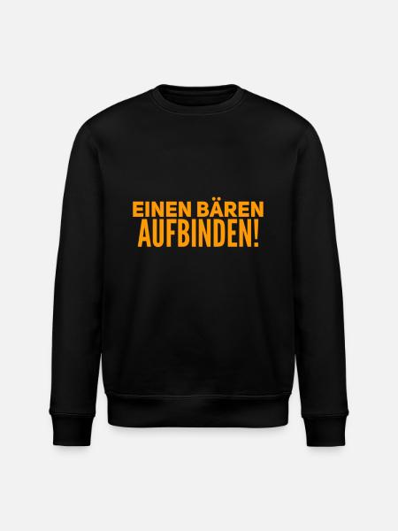 einen Bären aufbinden - Stanley/Stella Unisex Bio-Sweatshirt ROLLER - Schwarz