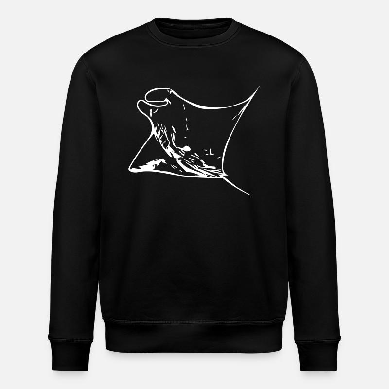 Manta Ray - Stanley/Stella Unisex Bio-Sweatshirt ROLLER - Schwarz