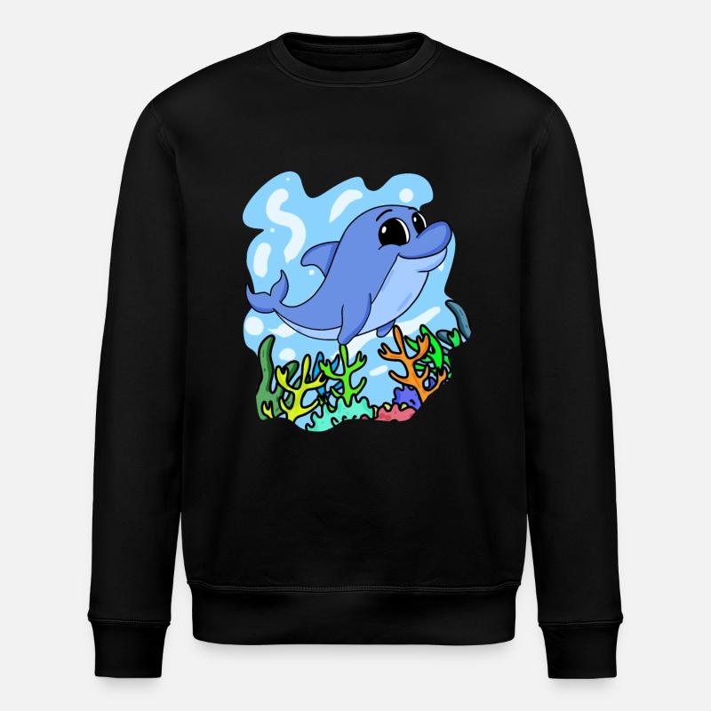 Delfin - Stanley/Stella Unisex Bio-Sweatshirt ROLLER - Schwarz