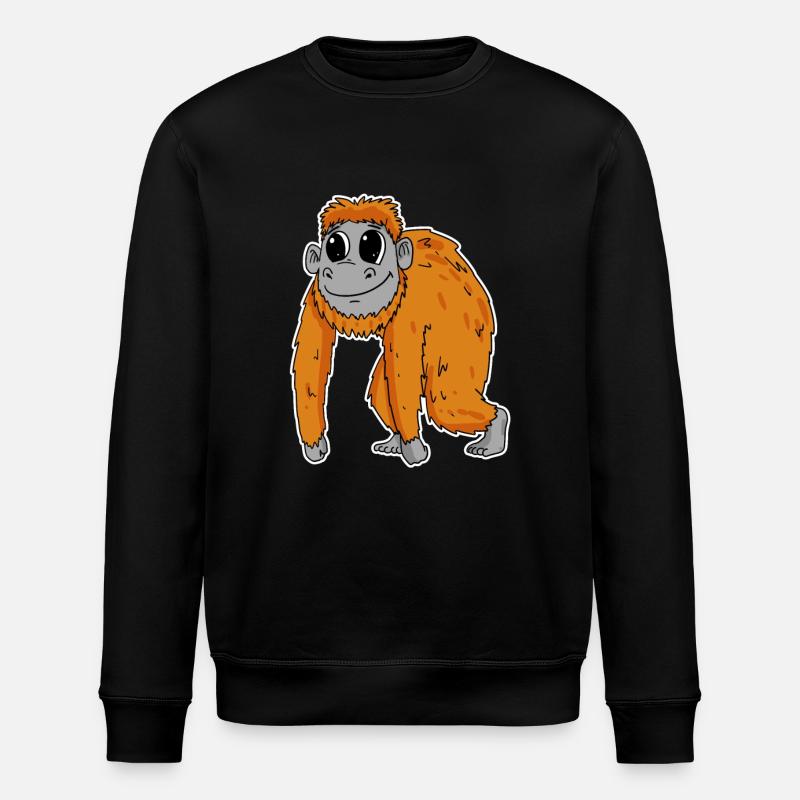 Singe orang-outan - Sweat bio ROLLER Stanley/Stella Unisexe - noir