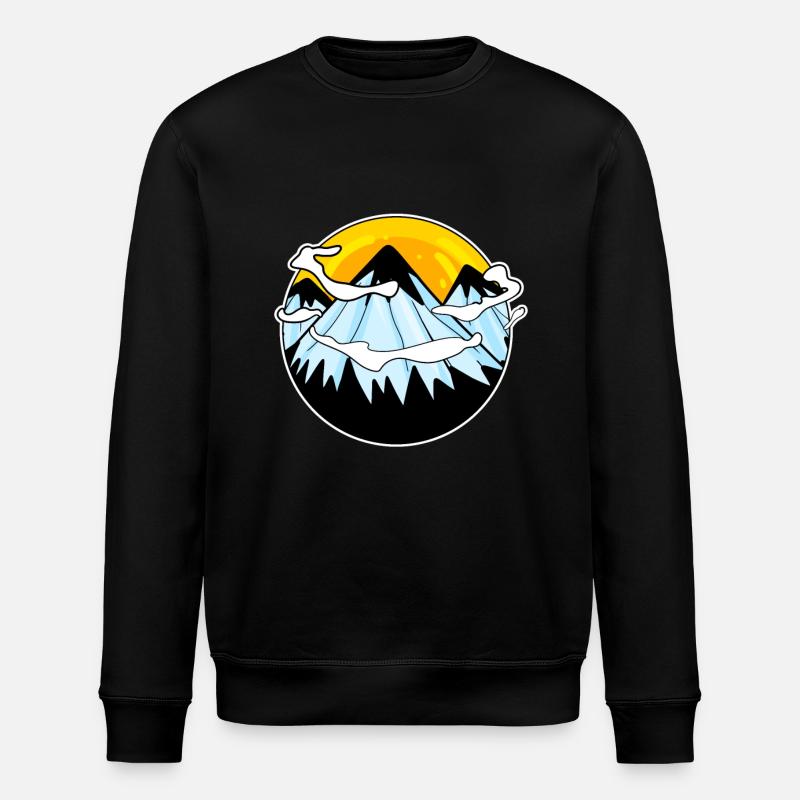 Berg Berge - Stanley/Stella Unisex Bio-Sweatshirt ROLLER - Schwarz
