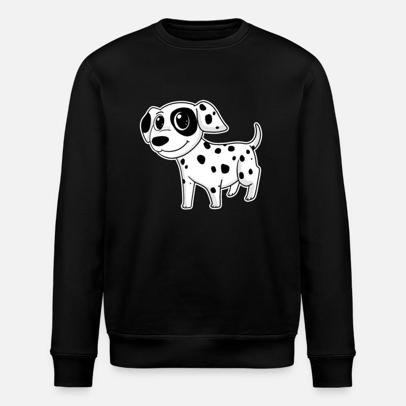 Chien de race dalmate - Sweat bio ROLLER Stanley/Stella Unisexe - noir