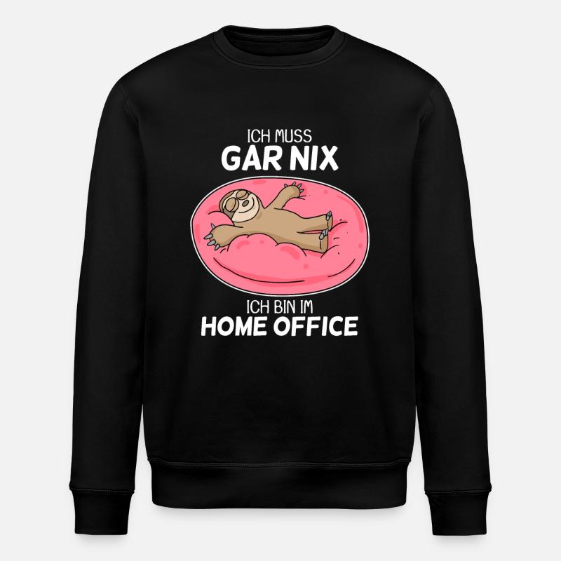Home Office Spruch - Stanley/Stella Unisex Bio-Sweatshirt ROLLER - Schwarz