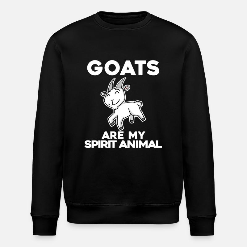 Goat Goat Buck - Stanley/Stella ROLLER Unisex Organic Sweatshirt - black