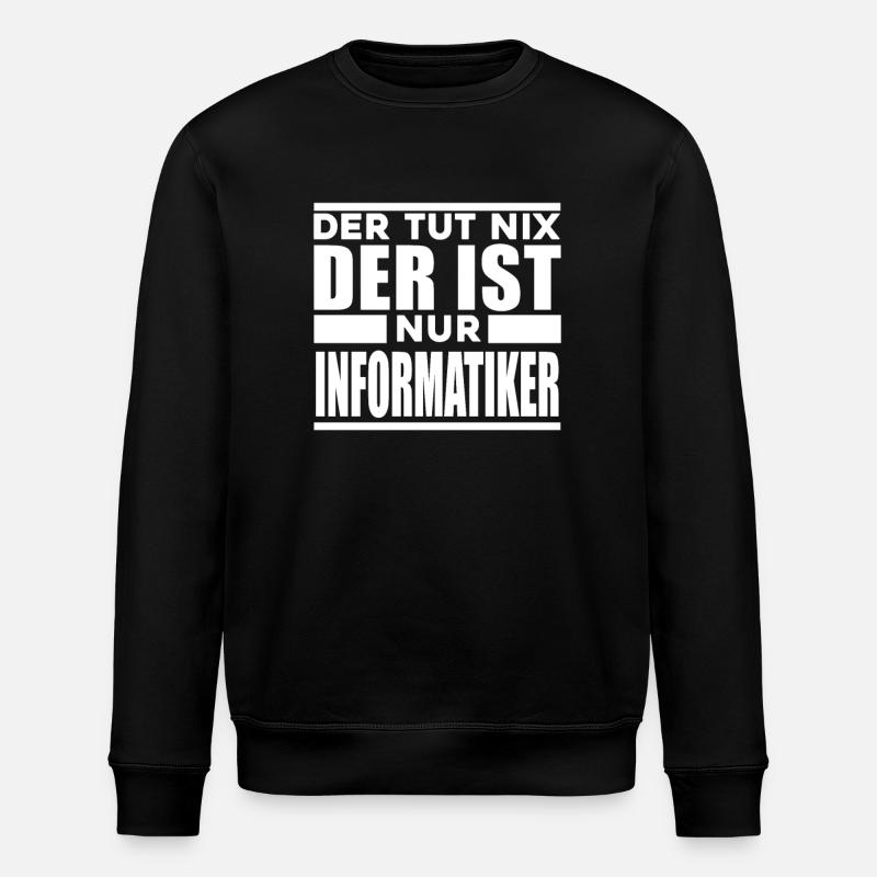 Informatiker - Stanley/Stella Unisex Bio-Sweatshirt ROLLER - Schwarz