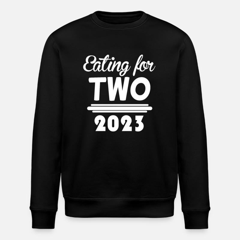 Jumelles Grossesse Enceinte 2023 - Sweat bio ROLLER Stanley/Stella Unisexe - noir