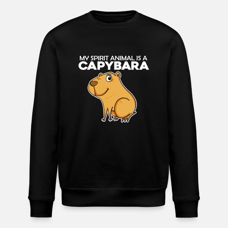 Capybara Wasserschwein - Sweat bio ROLLER Stanley/Stella Unisexe - noir