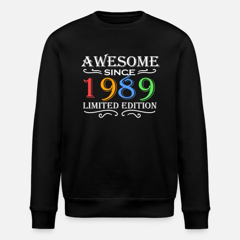 1989 - Born 1989 - Stanley/Stella ROLLER Unisex Organic Sweatshirt - black
