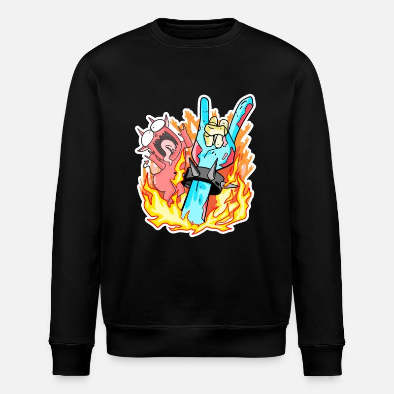 Zombie Hand Rocker - Stanley/Stella ROLLER Unisex Organic Sweatshirt - black