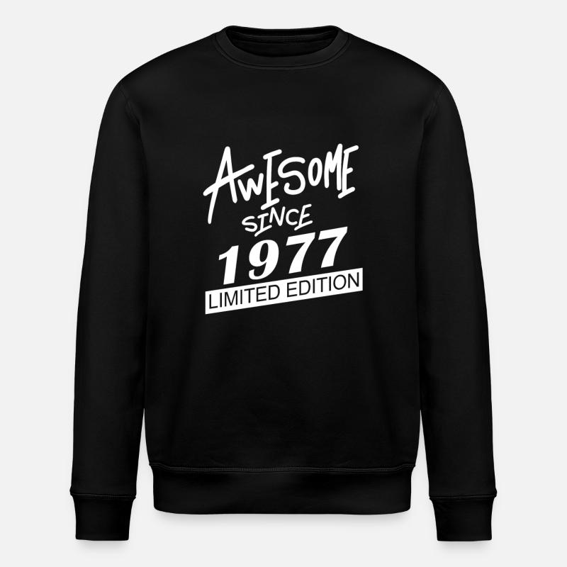 1977 - Stanley/Stella ROLLER Unisex Organic Sweatshirt - black