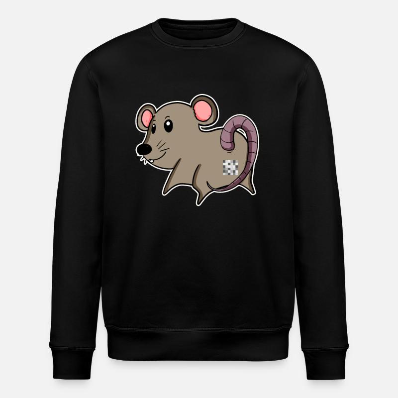 rumpa - mus rumpe - Stanley/Stella ROLLER økologisk unisex-sweatshirt - svart