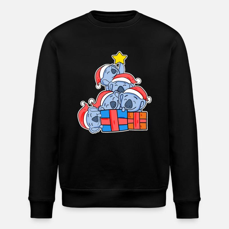 Arbre de Noël Koala - Koalas - Sweat bio ROLLER Stanley/Stella Unisexe - noir