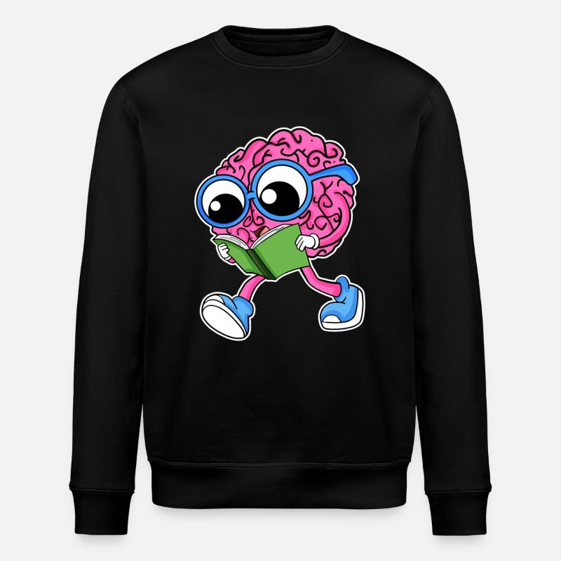 Brain reading - Stanley/Stella ROLLER Unisex Organic Sweatshirt - black