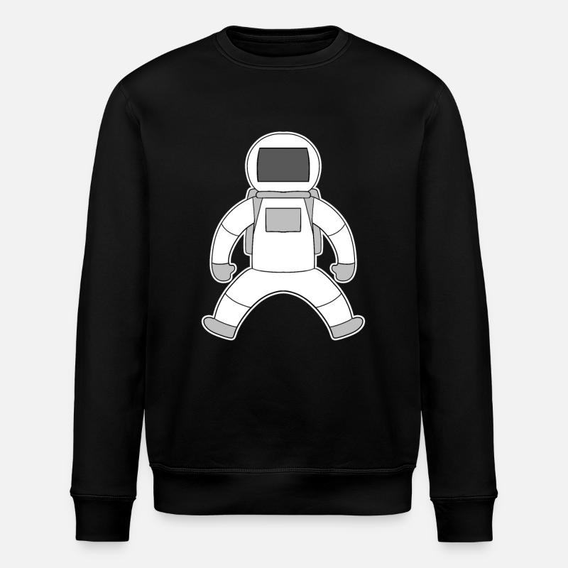 Motif astronaute - Sweat bio ROLLER Stanley/Stella Unisexe - noir