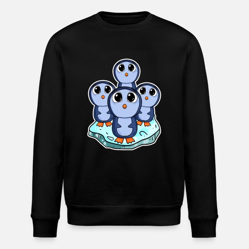 Penguins - Stanley/Stella ROLLER Unisex Organic Sweatshirt - black