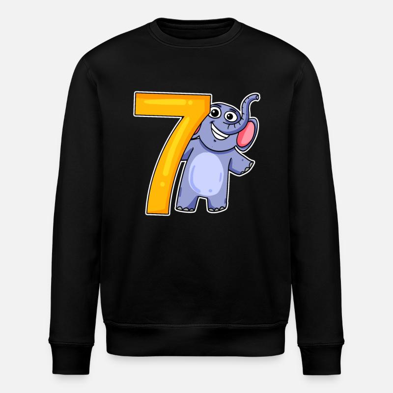 seven - 7 - Stanley/Stella ROLLER Unisex Organic Sweatshirt - black