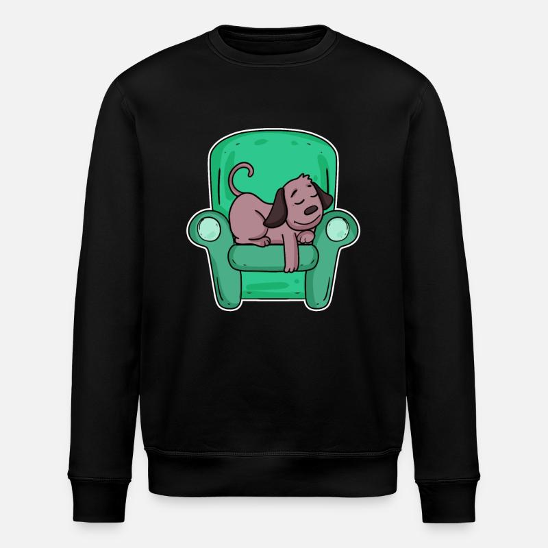 Sleeping dog - Stanley/Stella ROLLER Unisex Organic Sweatshirt - black
