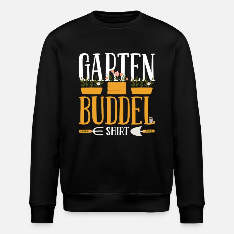 Offizielles Garten Buddelshirt - Stanley/Stella Unisex Bio-Sweatshirt ROLLER - Schwarz